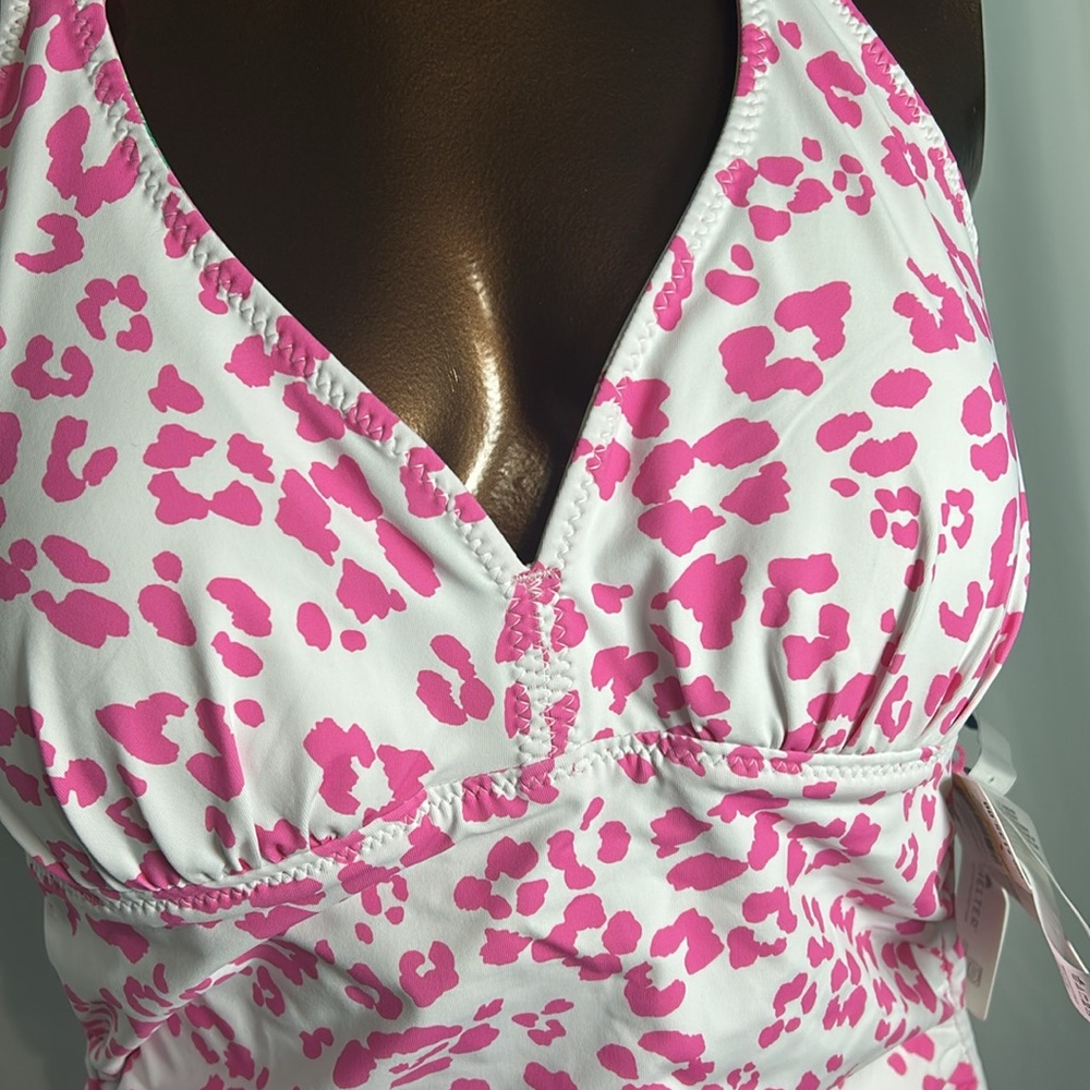 Tommy Bahama Orchid Garden reversible Halter Tankini Top - Small - New - Picture 6 of 7